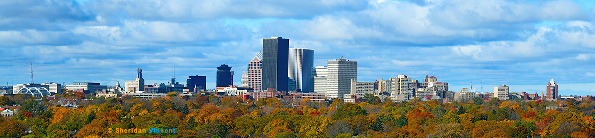 Rochester Skyline from Cobbs Hill