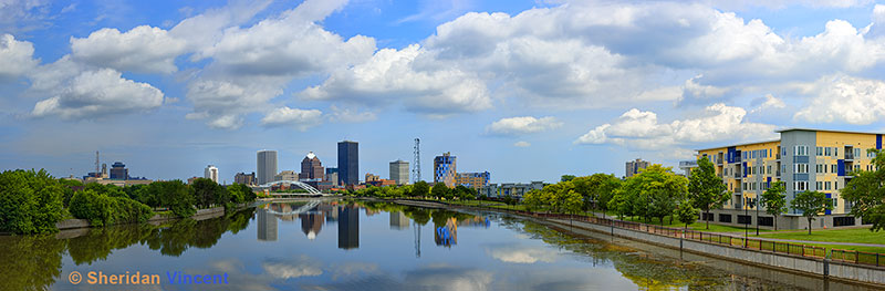 Genesee Skyline Reflection Full