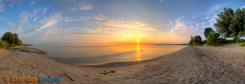 Footprints at Durand Eastman Beach by Sheridan Vincent